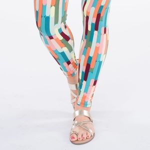 NWT Agnes & Dora Leggings Adult Scoops & Stripes